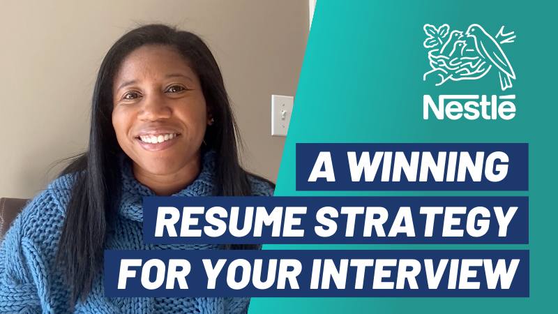 A winning resume strategy for your interview video nestle meet the recruiter